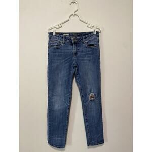 Kut From the Kloth Jeans Women's Size 6 Catherine Boyfriend Distressed Flannel